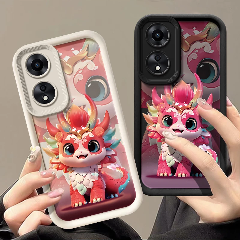 适用oppoa58手机壳PHJ110挂绳软胶全包边潮牌网红软硅胶中国风防