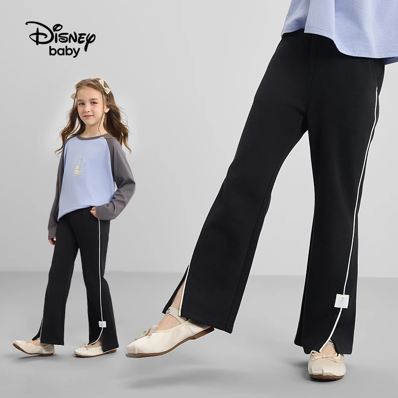 女童针织时尚喇叭长裤儿童洋气休闲裤2024春秋新款洋气DB431ME25