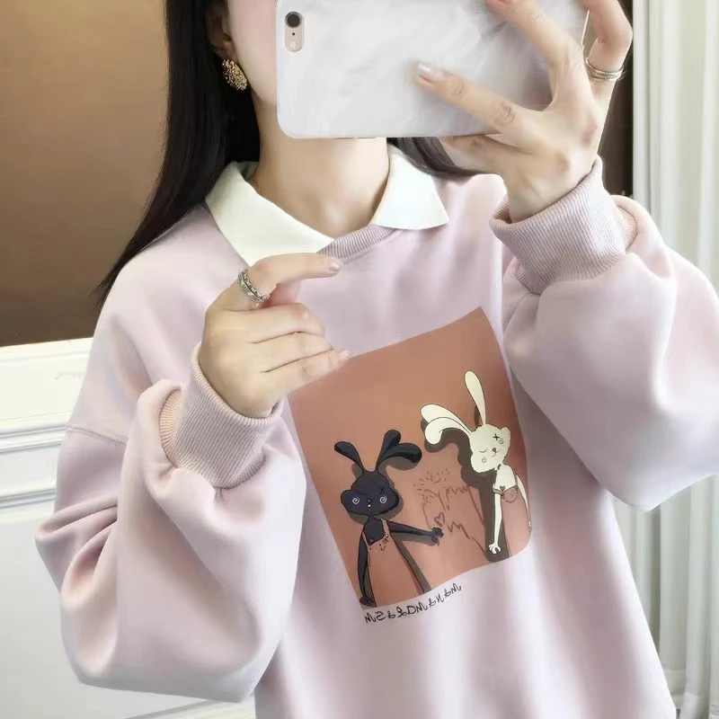 H6626秋季新款女士卫衣上衣宽松时尚洋气爆款#836