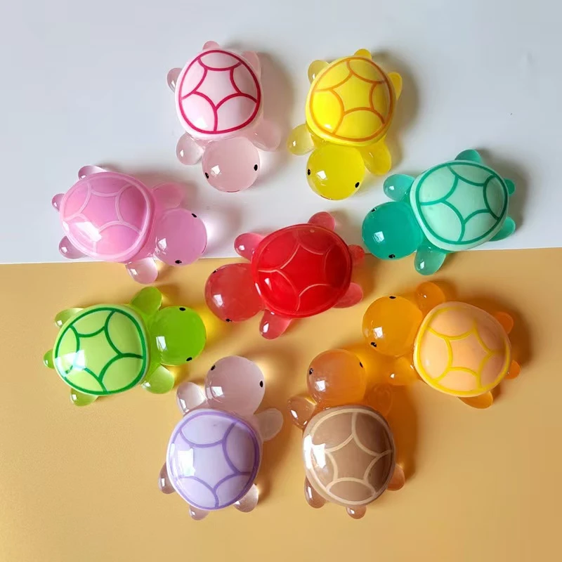 （直播拆）龟爸爸4.8cm*3.5cm夜光乌龟树脂DIY摆件