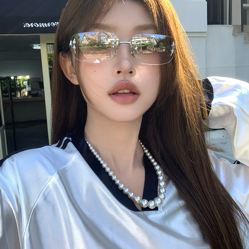 韩版星星墨镜女潮凹造型y2k千禧辣妹风复古小脸时髦高级感太阳镜