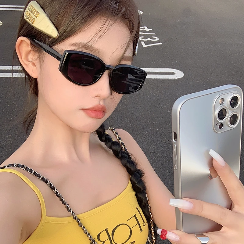 2024新款墨镜女欧美甜酷辣妹风猫眼小脸遮阳太阳镜网红街拍韩系潮