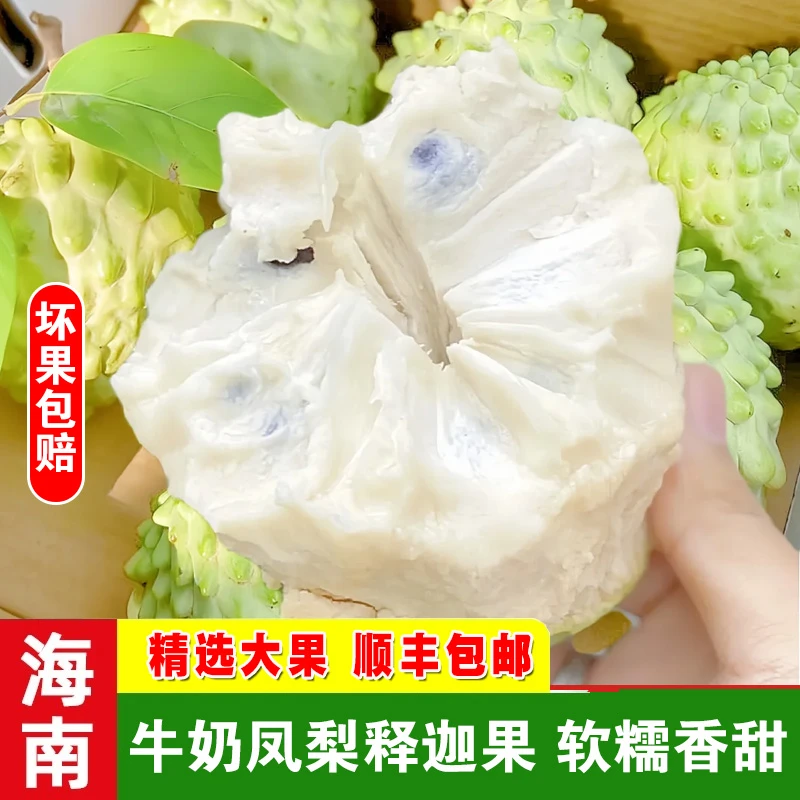 【软糯香甜】海南三亚凤梨释迦果 现摘应季精品水果3斤5斤顺丰快递