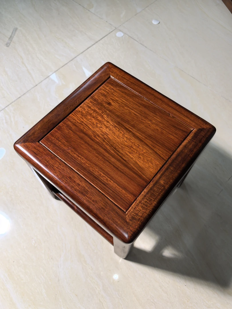 （莉莉）乌金木换鞋凳子中式穿鞋凳家用简约实木小板凳钓鱼凳子