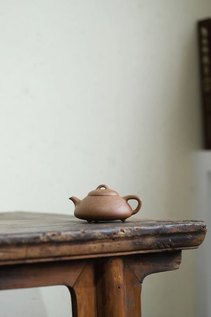 【茗隐】紫砂壶 吉安石瓢 老段泥 160cc