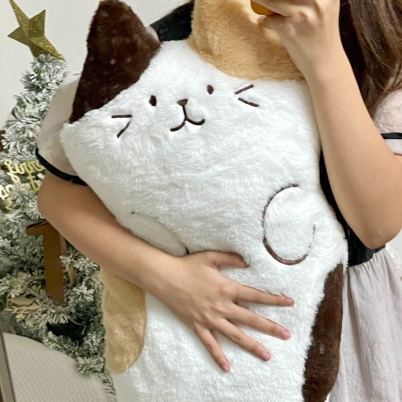 可爱卡通三花猫抱枕一个毛绒玩具女生睡觉玩偶宿舍学生超软腰靠