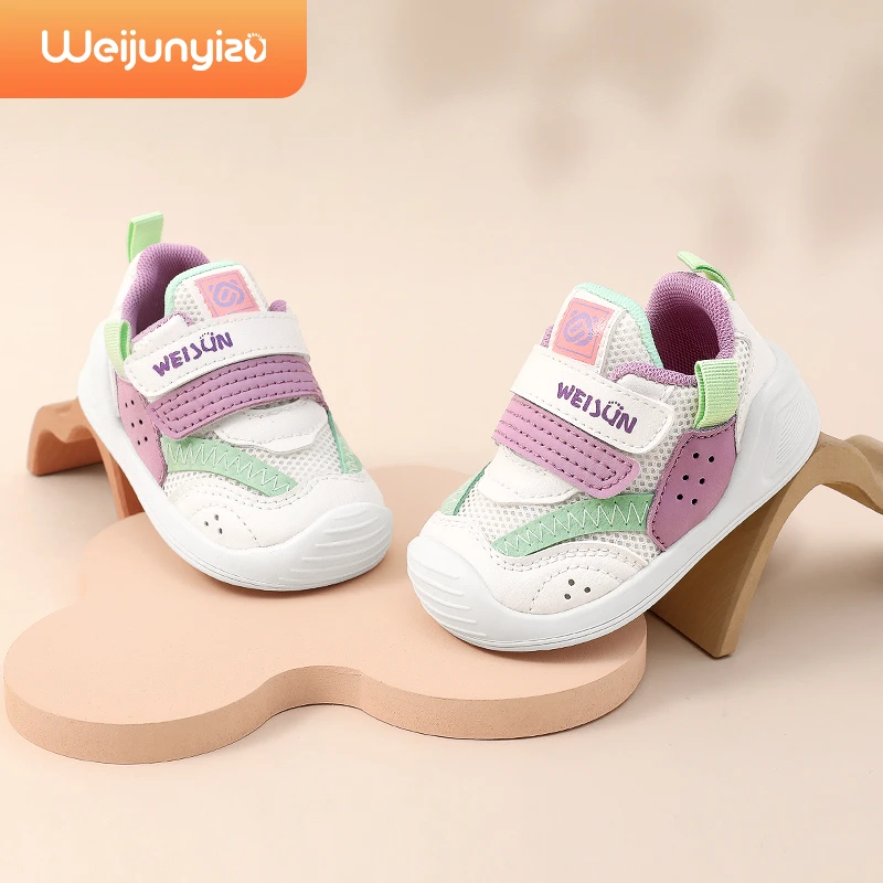 【秋上新】炜俊亿足软底学步鞋女宝宝鞋子春秋季婴儿鞋机能鞋男童鞋