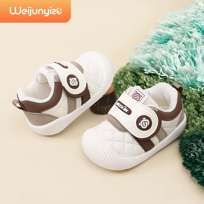 炜俊亿足学步鞋男宝宝鞋子春秋款婴儿鞋子软底防滑1一2-3岁机能鞋
