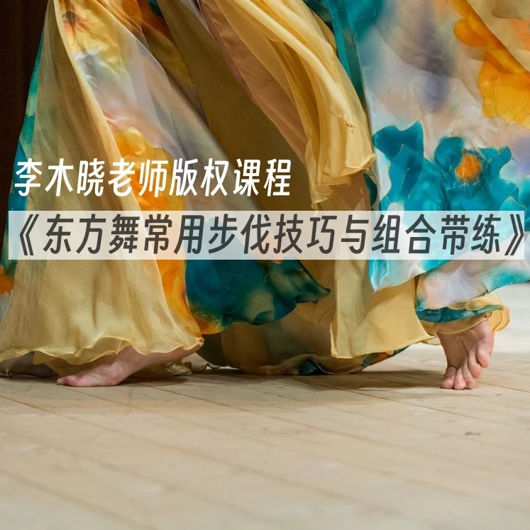 《东方舞常用步伐技巧与组合带练》李木晓老师版权课程