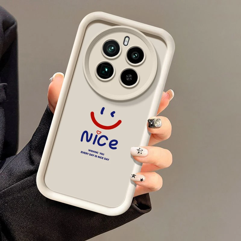 Nice笑脸适用realme真我gt5pro手机壳保护套防摔液态硅胶全包边潮