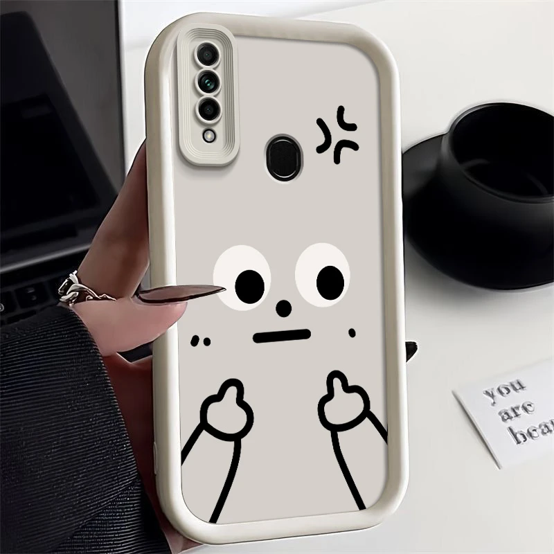 生气鄙视适用oppoa8手机壳PDBM00简约全包边防摔液态硅胶保护套男