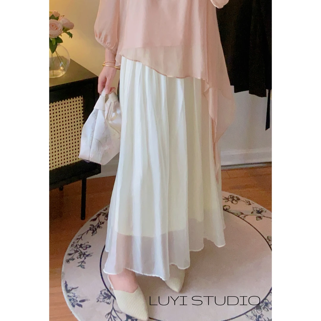 气质飘逸半身裙夏季
