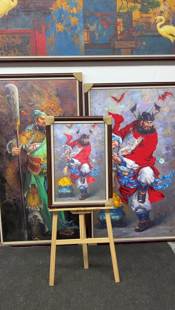 【闪购商品】绘画钟馗带框50*70CM