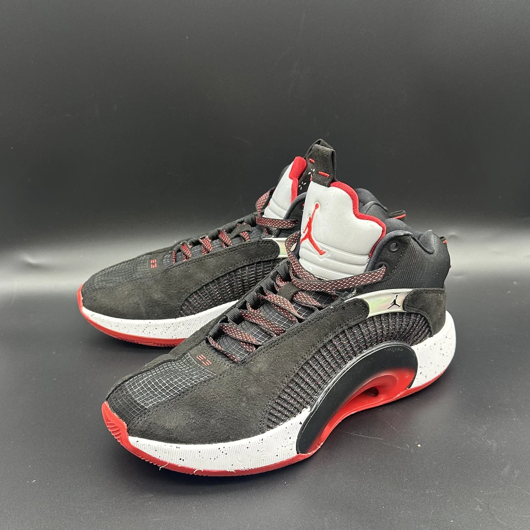 （42.5码）aj35 篮球鞋/黑红 国内版/配盒/CQ4228-030公价749