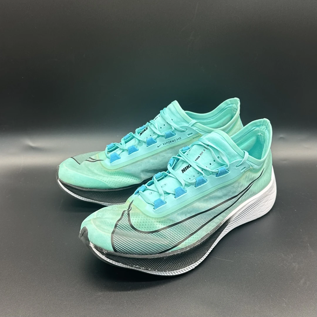 （44.5码）耐克 Zoom fly 3 跑步鞋/极光绿/配盒/AT8240-305公价849