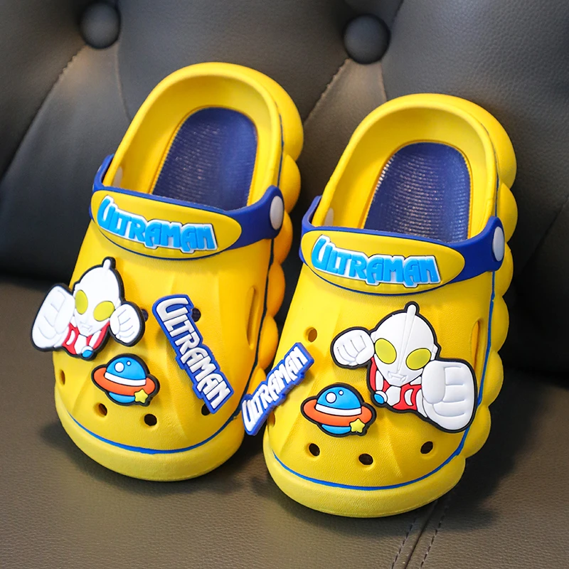 奥特曼儿童凉拖鞋夏男童室内防滑透气洗澡外穿洞洞鞋宝宝凉拖鞋