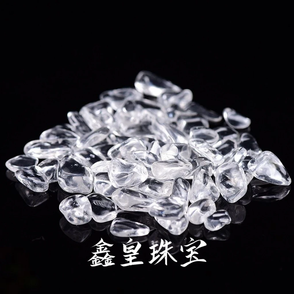 天然白水晶消磁石水晶手链净化消磁石优质原矿透体水晶矿石原料