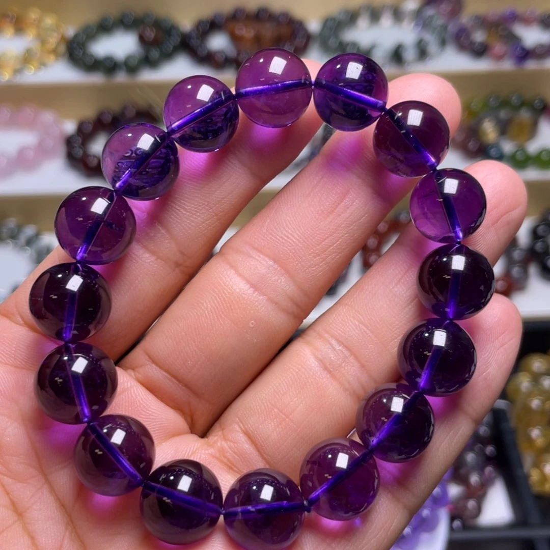 【闪购商品】水晶手链未镶嵌紫水晶13m