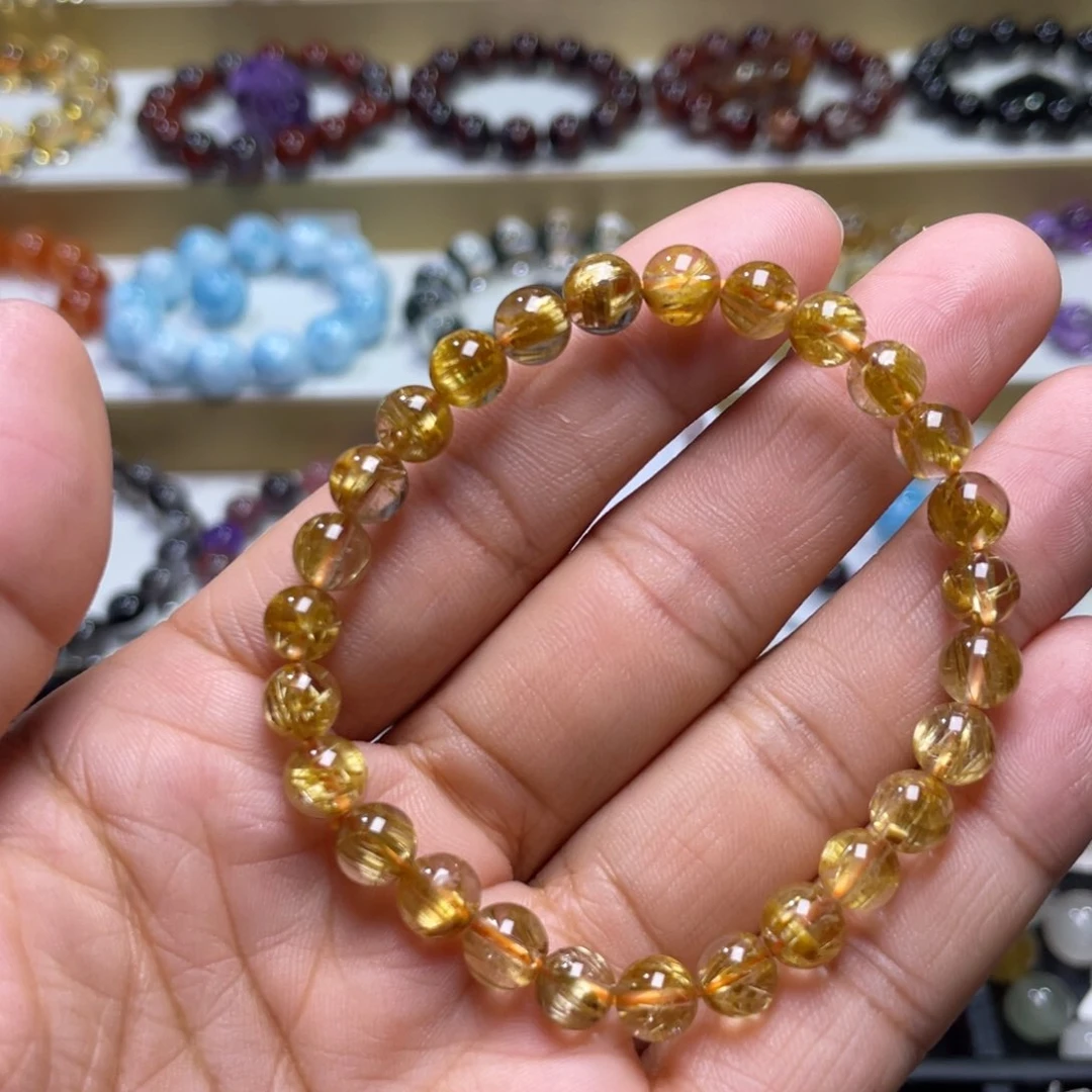 水晶手链未镶嵌钛晶手链