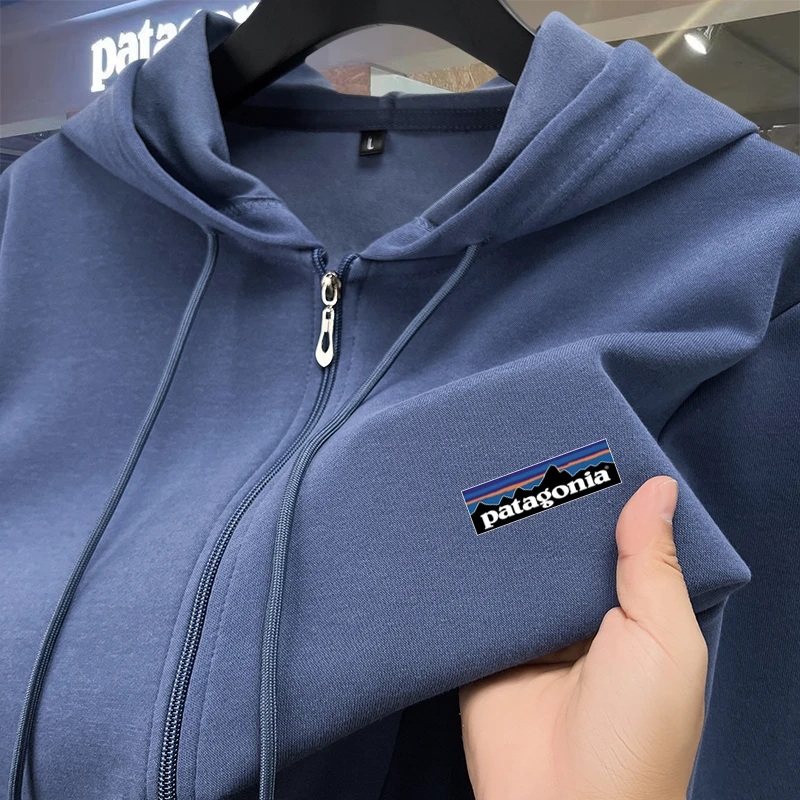 Patagonia/巴塔哥尼亚户外运动衫男士春秋连帽拉链休闲卫衣时尚男