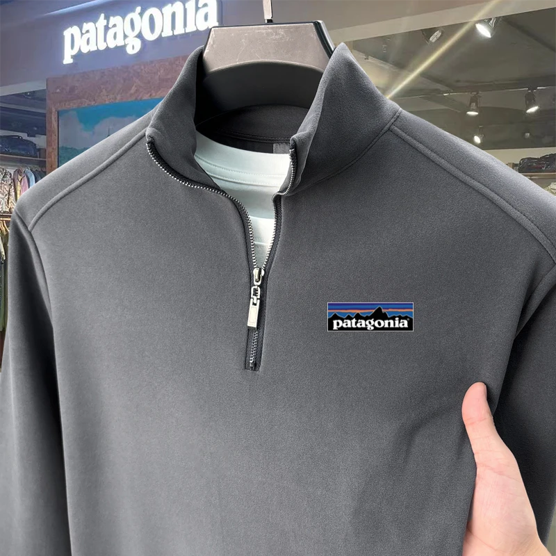 Patagonia/巴塔哥尼亚户外运动T恤秋冬抓绒保暖休闲拉链立领卫衣
