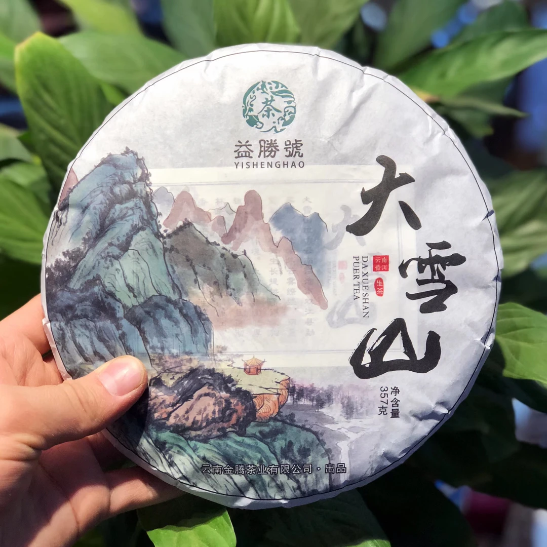 【茶厂专供】2017年大雪山普洱茶生茶357克一饼