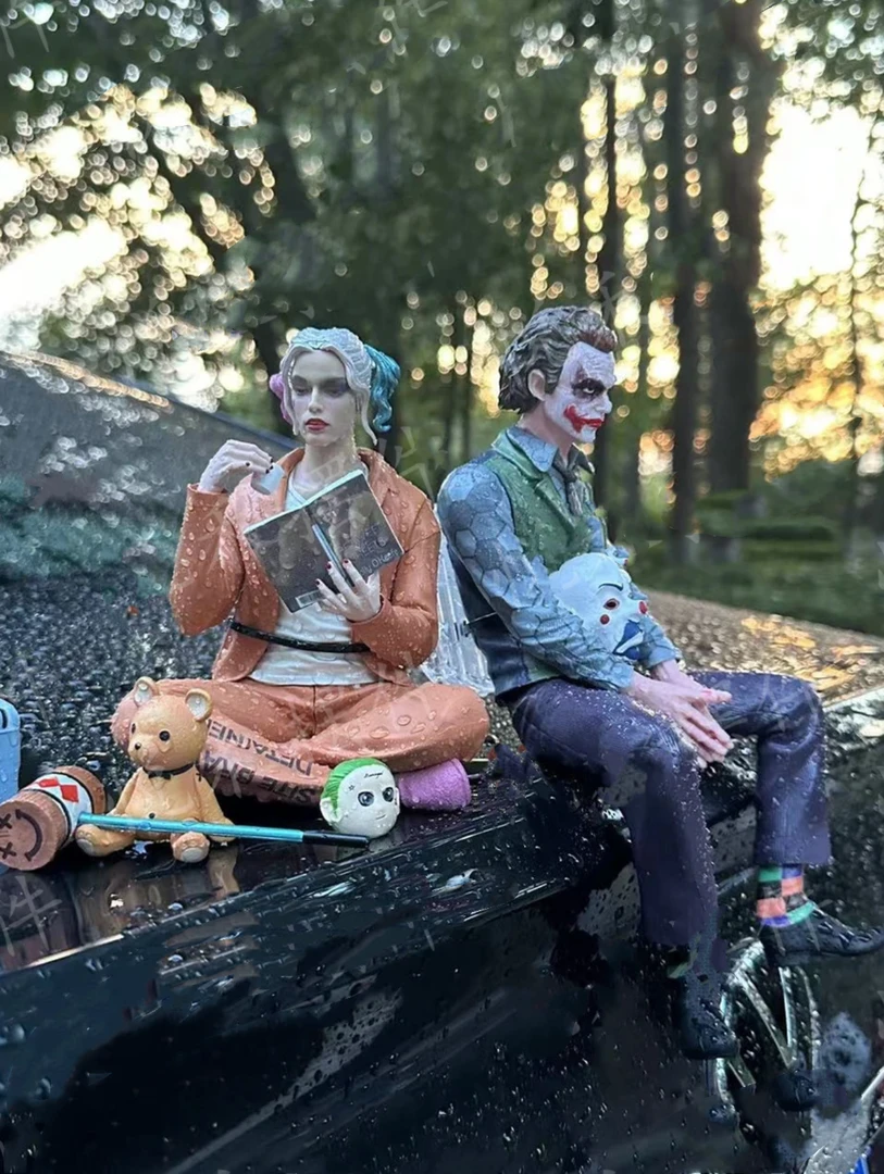 2024最新小丑希斯莱杰汽车摆件小丑女哈利奎因车外挂件车载装饰
