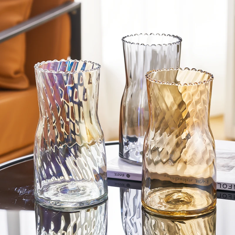 【主播专享】北欧创意ins风透明玻璃水培鲜花插花装饰客厅家用摆件