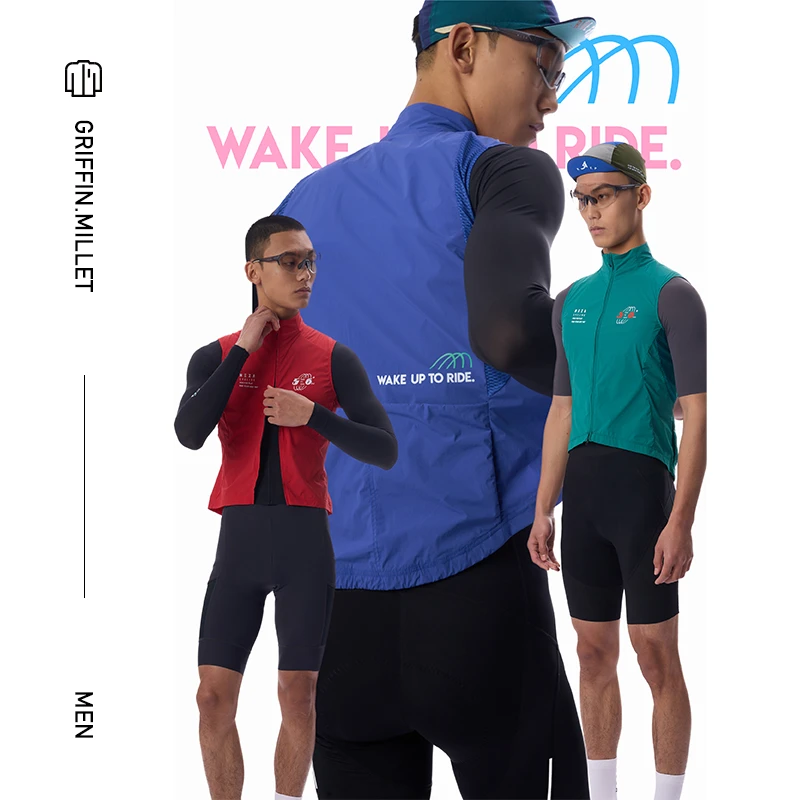 NEZA「廉.芃稂」防风透气骑行马甲男款显瘦春秋季 公路自行车