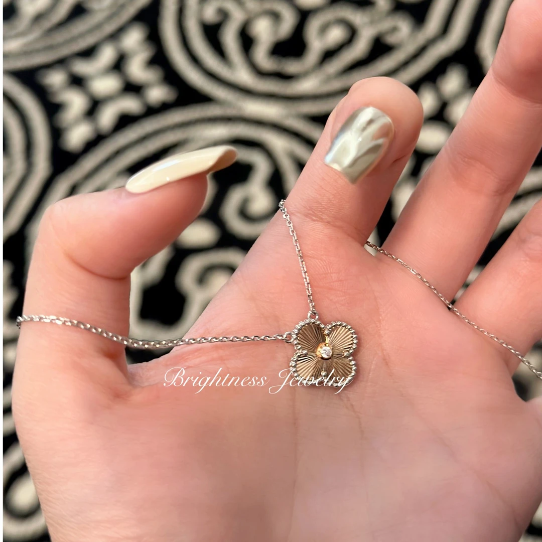 铜合金项链 轻奢经典时尚简约坠链 圣诞款镭射CNC项链   CYS10016