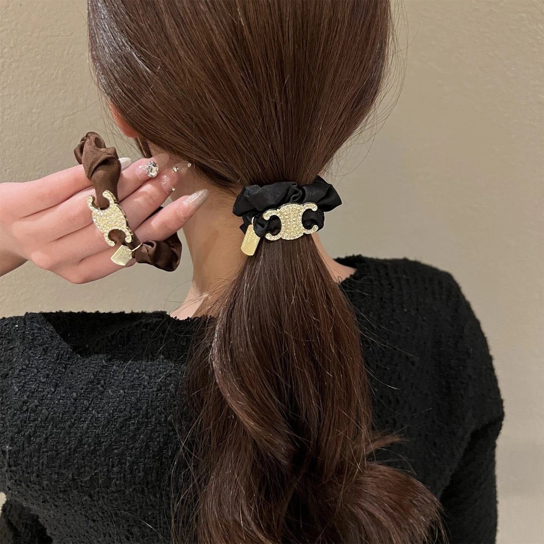 ins弹力头绳 发绳气质高级大肠发圈 高弹皮筋8490