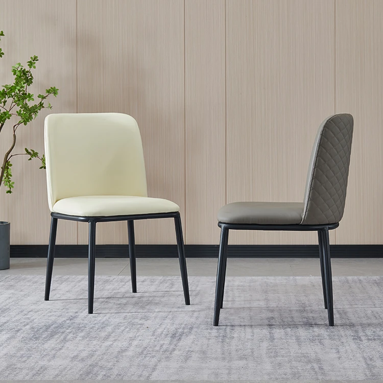 意式轻奢餐椅家用极简椅子靠背小户型餐厅餐桌椅子现代简约凳子