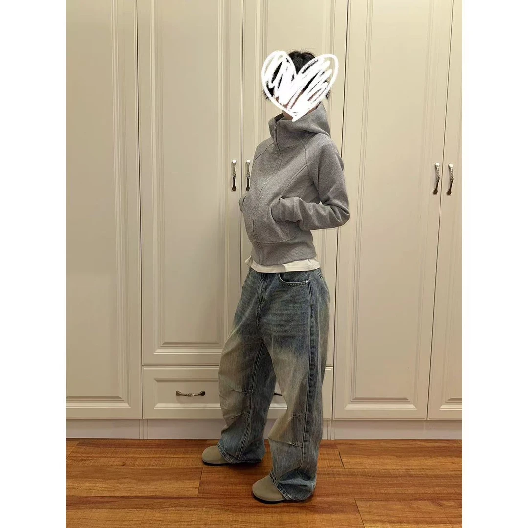 徐秋阳   幸运日（加绒)  百搭时尚休闲设计感显瘦显白上衣11867