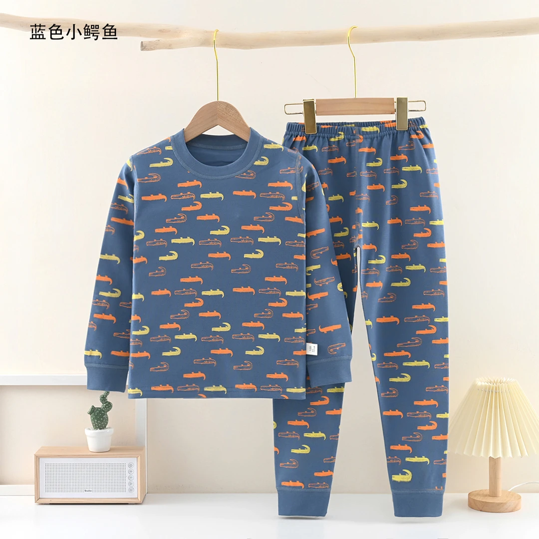 儿童婴幼儿青少年纯棉秋衣秋裤睡衣男童宝宝长袖打底保暖套装春秋