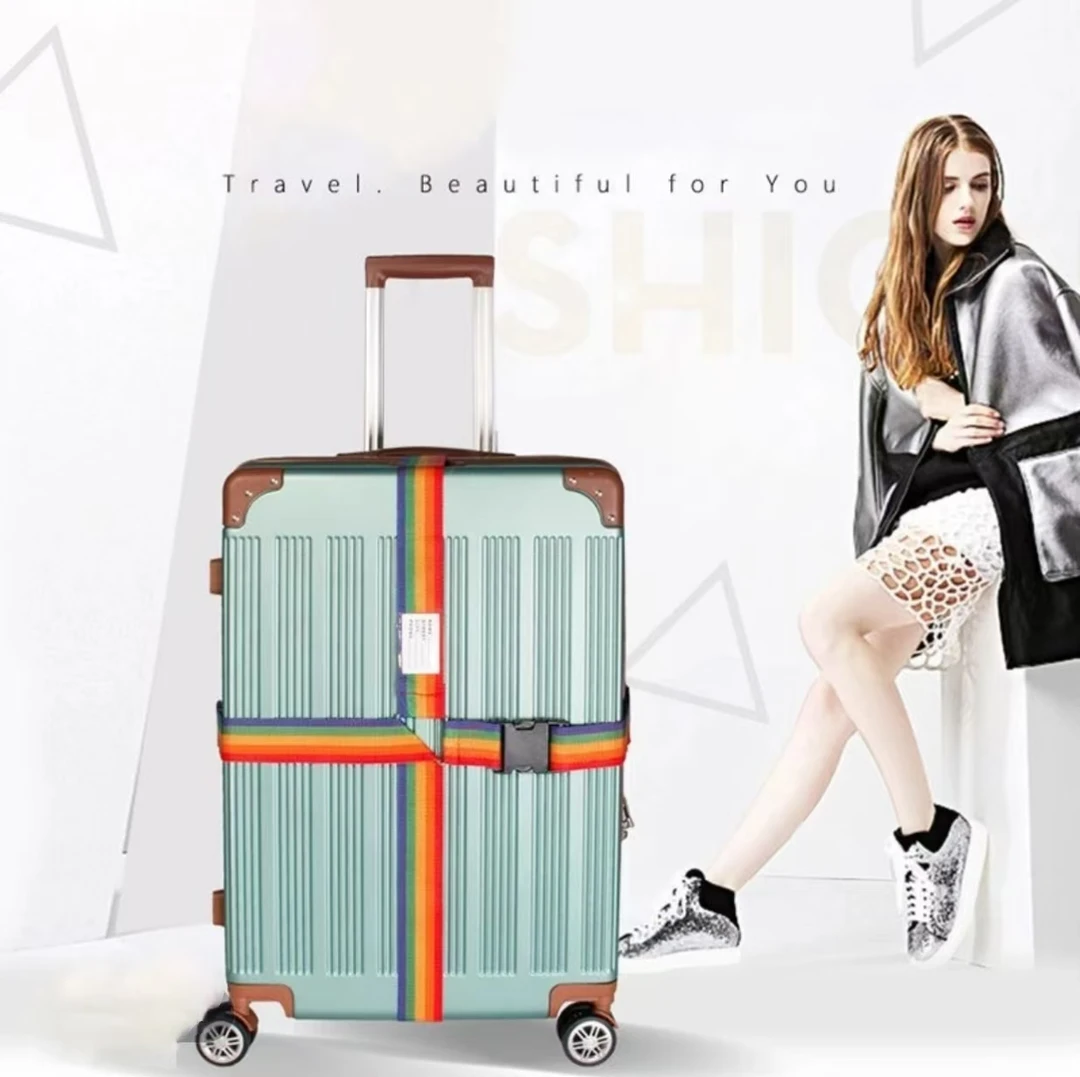 十字密码锁捆绑带拉杆箱打包带 行李箱捆绑带 旅行箱捆箱绑带