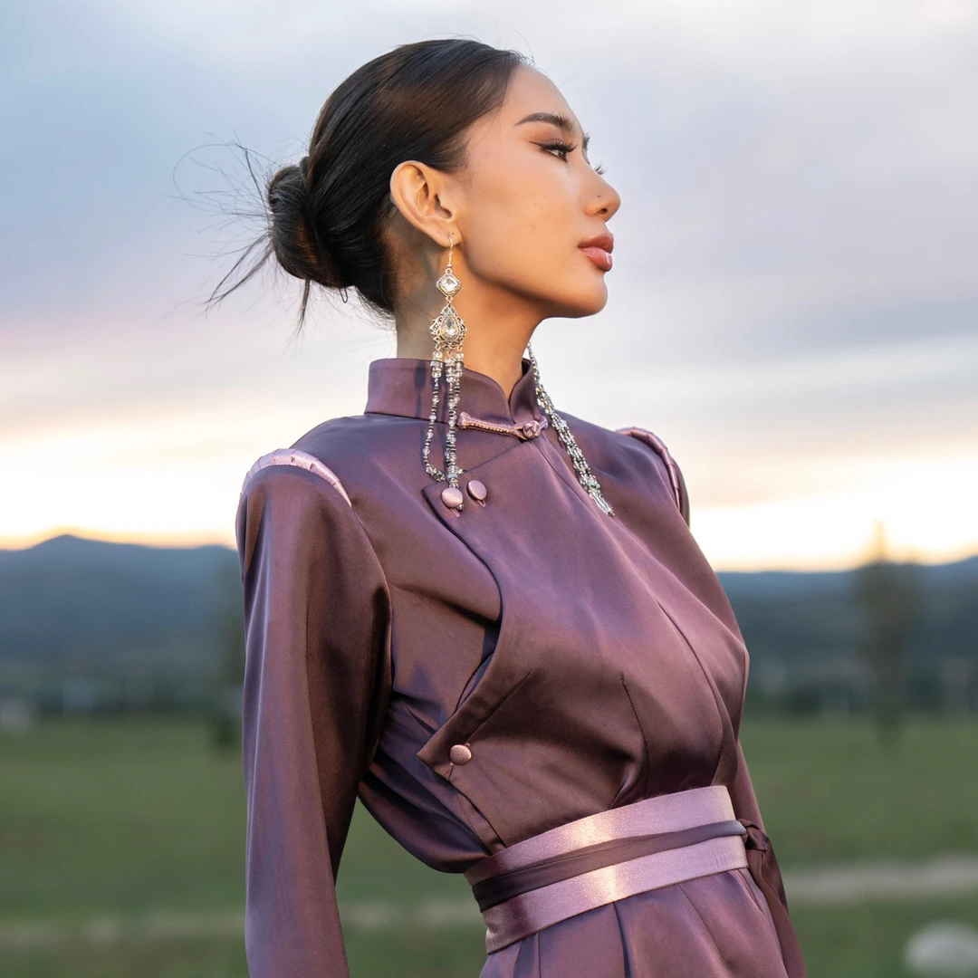 【戴尔玛精品服饰3】设计师新款时尚气质修长民族风女款连衣裙D9029