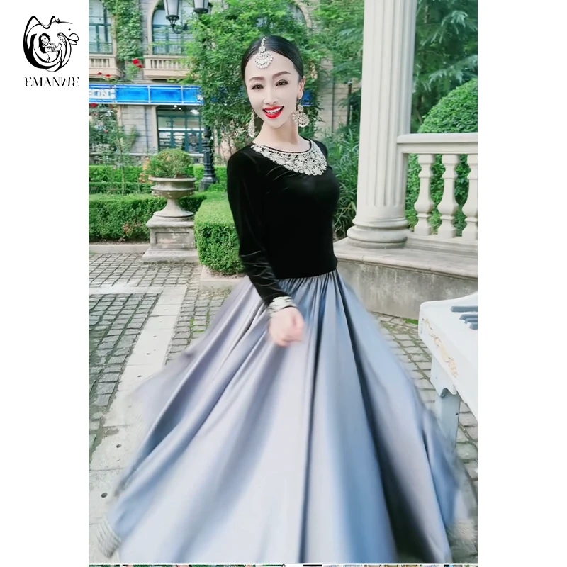 B3999依曼异域风情印度舞服民族风女新疆舞蹈服新款百搭半身裙