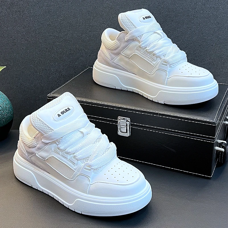 潮牌男鞋简约百搭板鞋2025新款小白鞋青年学生休闲鞋男小白鞋男