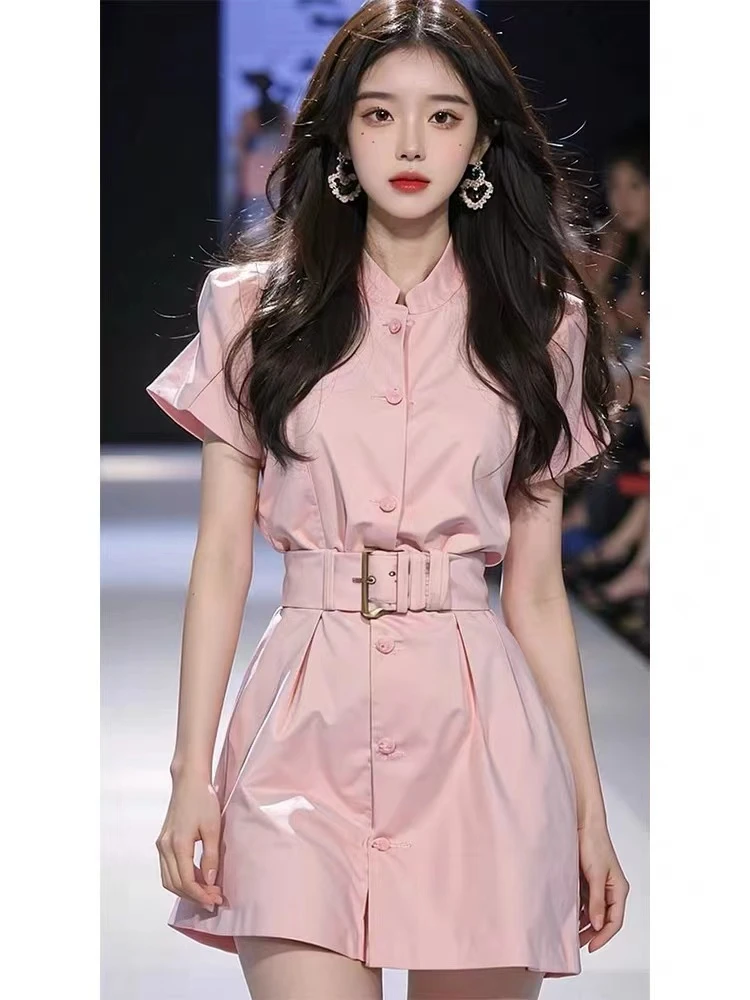 2024女装连衣裙法式时尚减龄修身气质轻奢收腰高级感名媛裙子女神