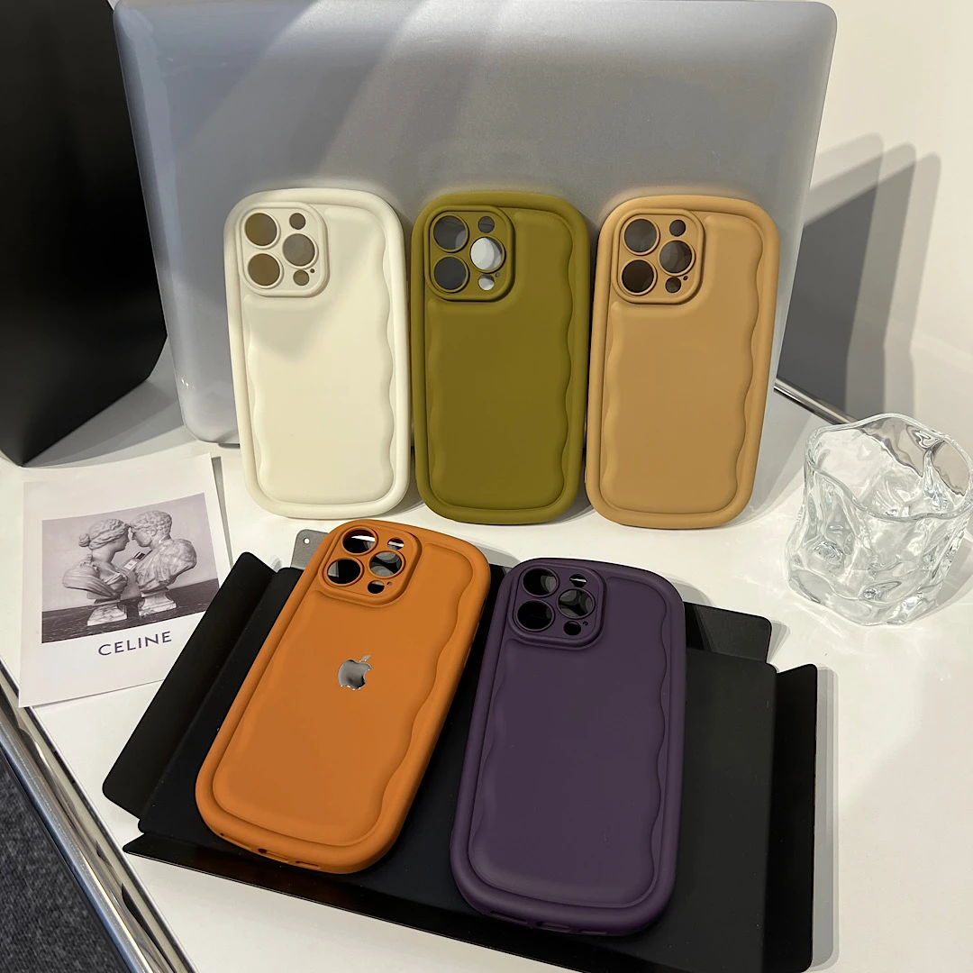 壳兴小众设计简约纯色硅胶全包手机壳iPhone14适用于苹果系列
