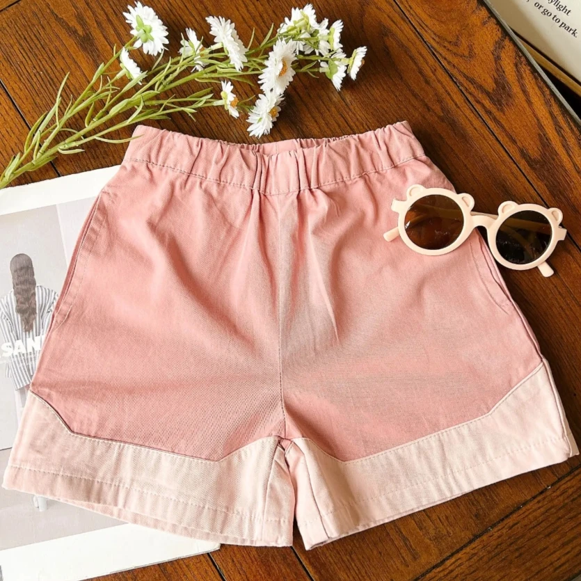 【泡泡龙】拼色中裤