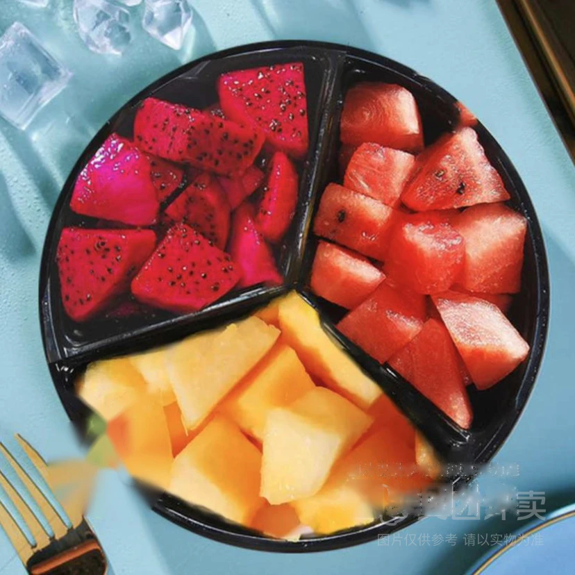 红火龙果+西瓜+哈密瓜 三拼果切400g