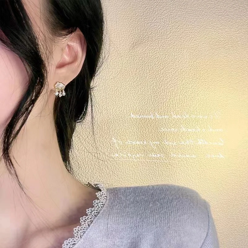 铜合金合成锆石耳饰 直播间选款A001
