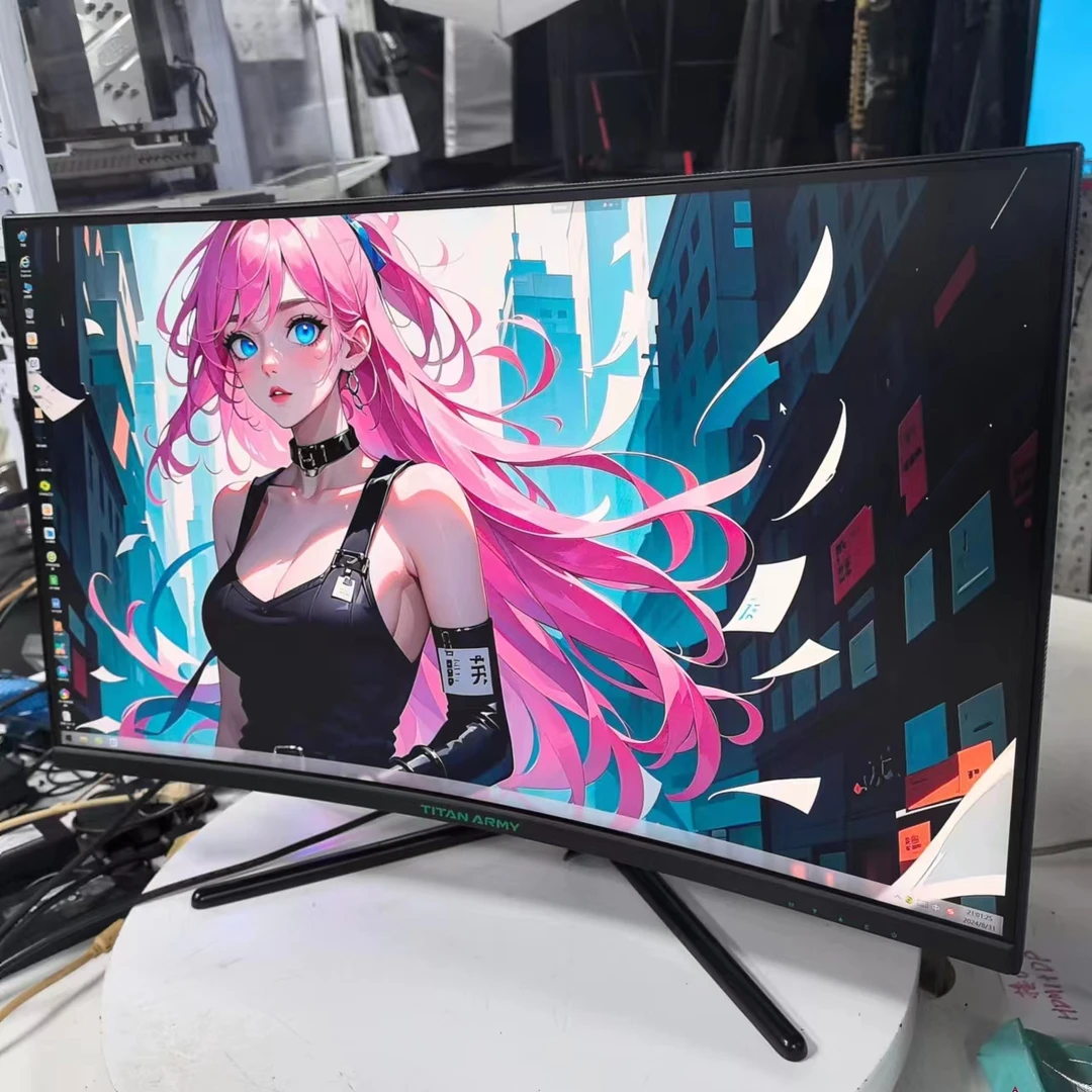 9新  4K-60HZ泰坦32寸黑色曲面默认DP/HDMI
