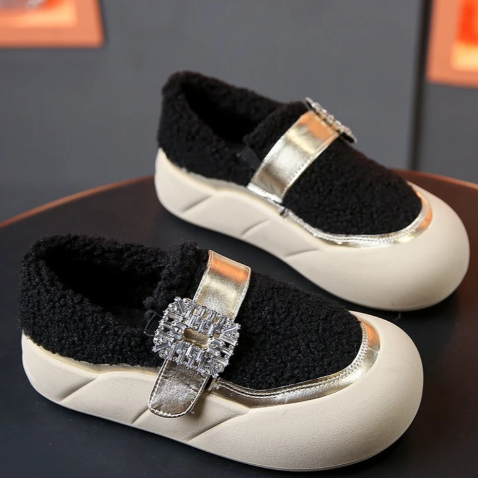 【宠粉专属】毛毛鞋女2023年秋冬季新款时尚百搭休闲加厚松糕底