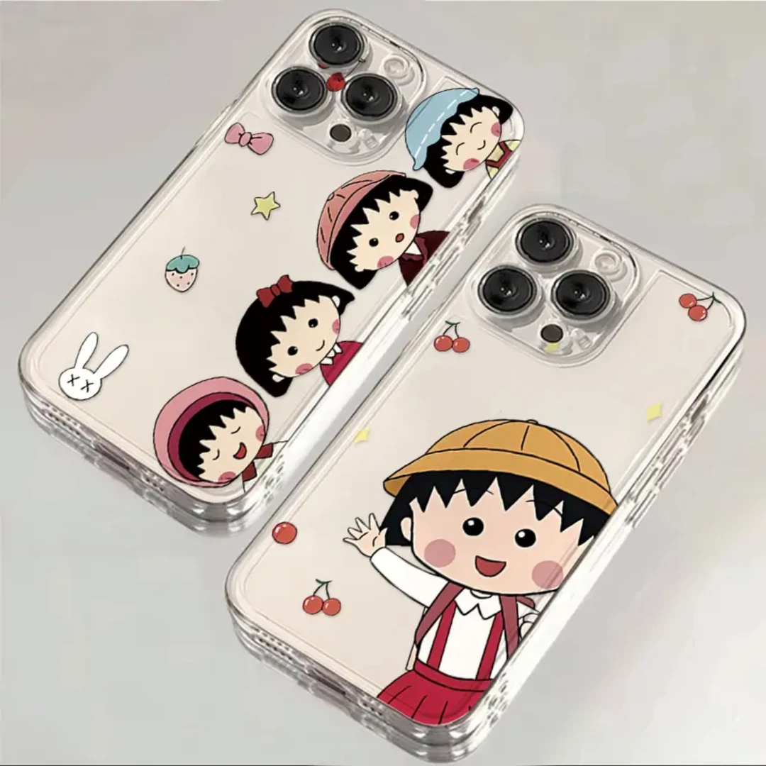 樱桃小丸子合集iphone15苹果手机壳14promax软13pro透明12/创意11