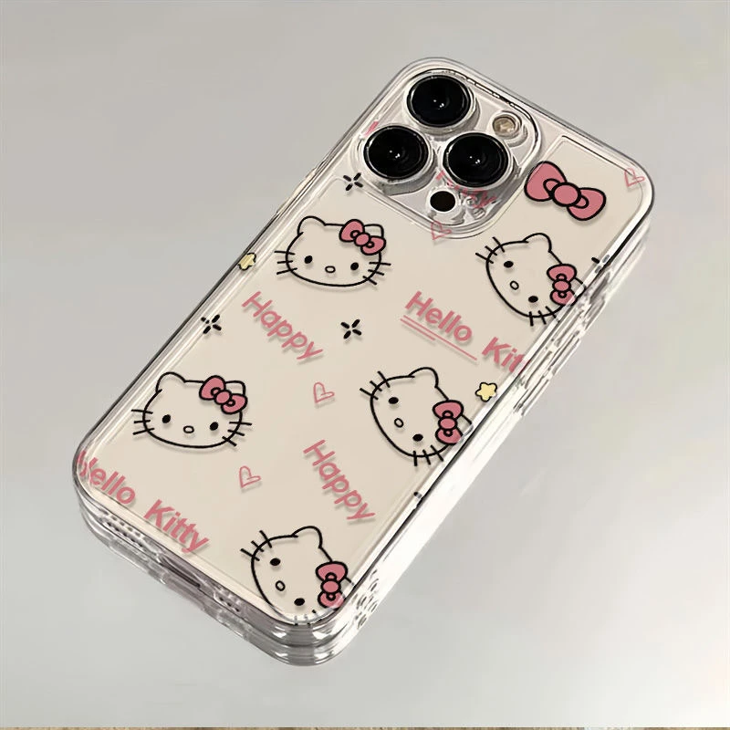 happy凯蒂猫适用iphone16promax苹果SE手机壳华为vivo小米oppo