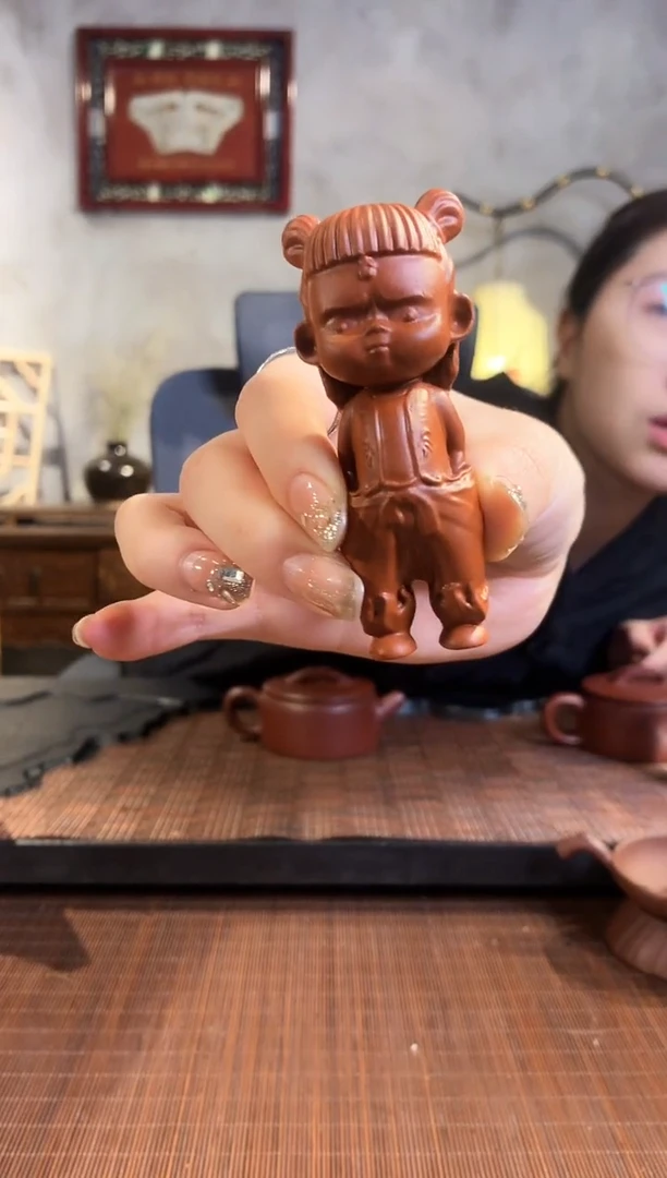 【闪购商品】紫砂茶壶实力派艺人大红袍哪吒茶宠（凝）