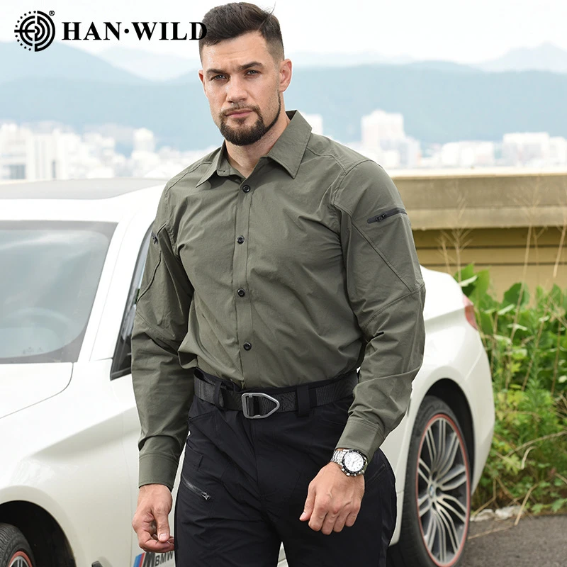 户外登山战术衬衫吸湿快干衬衣城市特勤皮肤风衣休闲商务