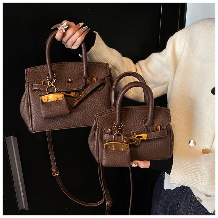 轻奢质感铂金包小众菜篮子婚包2025年季单肩斜挎手提包女包爆款